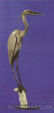 Blue Heron on Branch